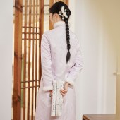 起念21冬季国风复古加厚女旗袍禅茶服中式改良棉袄夹棉外套W7062